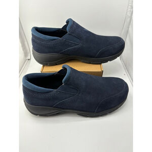 Women’s Lands' End blue Suede Slip-On Shoes - Size 9.5 B